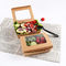 Caja de papel de Kraft con la ventana clara para la fruta de la ensalada y la comida fría