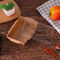 Papel disponible Bento Lunch Box de los alimentos de preparación rápida 1200ml Kraft