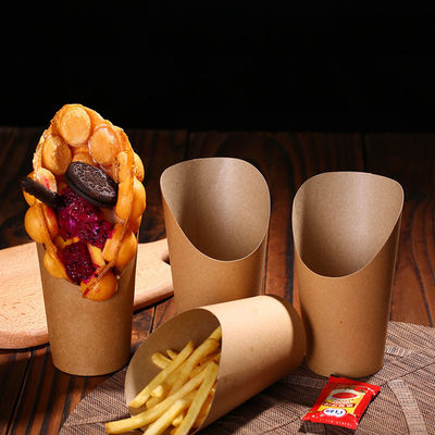 Patatas fritas de papel que empaquetan el logotipo disponible del envase de las cajas imprintable