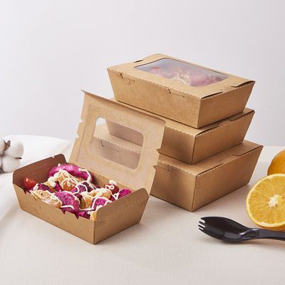 Las cajas de cartón espesadas de la categoría alimenticia del disco del bocadillo ACARICIAN la ventana clara