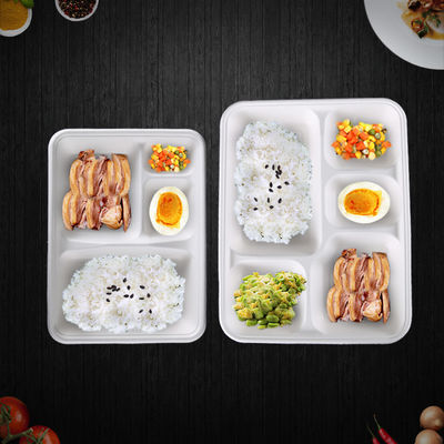 Placas abonablees del almuerzo 4 de Eco de la caña de azúcar amistosa del compartimiento