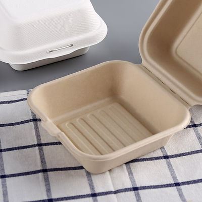 Envases de comida ambientales para llevar del bagazo de la cubierta 600ml