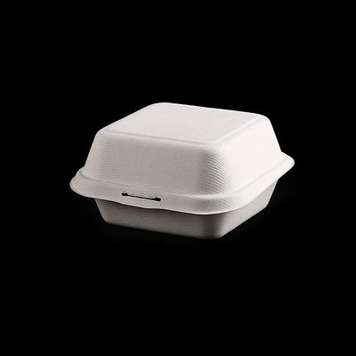 Envases de comida ambientales para llevar del bagazo de la cubierta 600ml