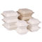 Cajas para llevar de la caña de azúcar impermeable abonable de la cubierta