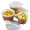 Envases de papel disponibles de la sopa de Refrigerable 40oz Kraft